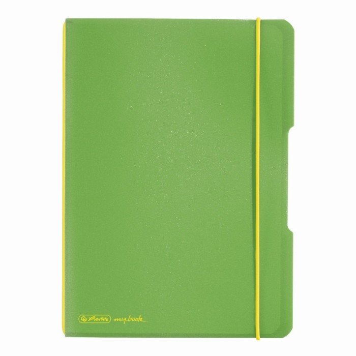 CAIET MY.BOOK FLEX A5 40F DICTANDO VERDE DESCHIS TRANSPARENT CU LOGO NEGRU