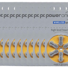Set 60 Baterii pentru aparate auditive Varta PowerOne P 10 PR70 100 mAh 1.4V - NOU