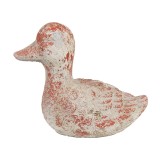 Cumpara ieftin Figurina Ratusca piatra gri rosie 15x8x12 cm
