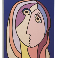 Tablou, Mauro Ferretti, Double Face - B, 80 x 2 x 120 cm, lemn de pin/panza, multicolor