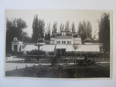 Cluj Napoca-Chioscul din parc,carte postala foto necirc.1932/reclama bere Ursus foto