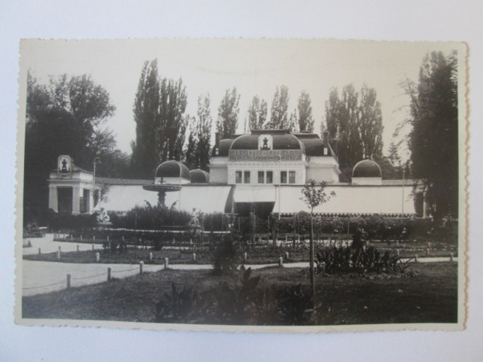 Cluj Napoca-Chioscul din parc,carte postala foto necirc.1932/reclama bere Ursus