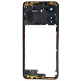 Carcasa Mijloc Xiaomi Redmi 13C Neagra + Buton Volum, Bulk