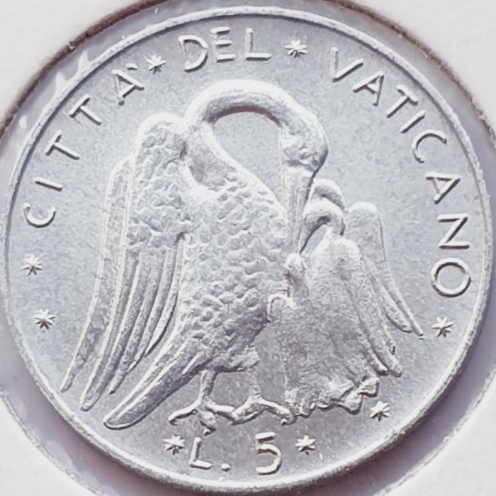 3126 Vatican 5 Lire 1974 Pavlvs VI km 118