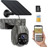 Camera de Vanatoare Profesionala 4G, PTZ cu Panou Solar,TSS-HCF8, Card Memorie, CMOS