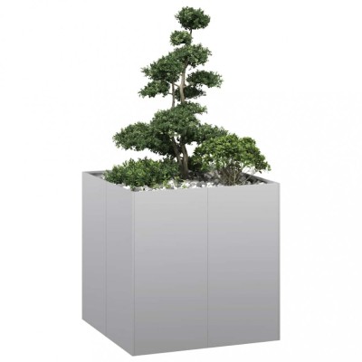 vidaXL Jardinieră 80x80x80 cm oțel galvanizat 860785 foto