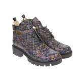 Cumpara ieftin Oferta marimea 40 - Ghete dama, casual, din piele naturala, multicolor - LG213COLOR