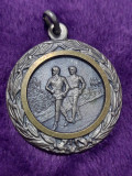 Medalie/distintie/veche,medalie MARATON argintiu/auriu cu Lauri-Medalie SUPERBA, Europa