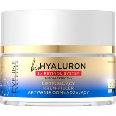 Eveline Cosmetics Bio Hyaluron 3x Retinol System crema lifting de zi si de noapte 50+ 50 ml