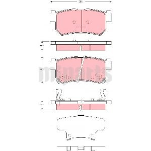 Placute frana spate Hyundai Santa Fe, Tucson, Kia Sportage , SSangYong Kyron, Rodius , Originale 48413090A1 Kft Auto foto