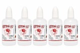 Cumpara ieftin Set 5 Acetone Lily cu picurator pentru indepartarea ojei si curatarea unghiilor, flacon plastic, 50 ml fiecare