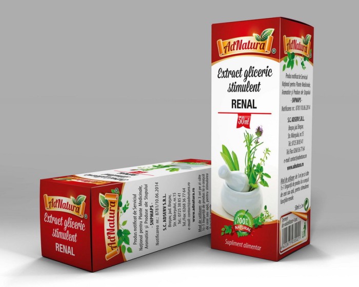 Extract gliceric stimulent renal 50ml