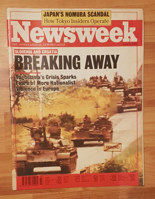 Revista Newsweek din 8 iulie 1991: Breaking Away. In limba engleza