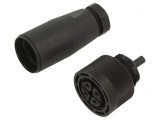 Conector M18 Mamă 250V 5A IP67 4 PIN Pe Cablu Drept