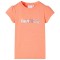 Tricou de copii m&acirc;neci tip șapcă portocaliu neon 128