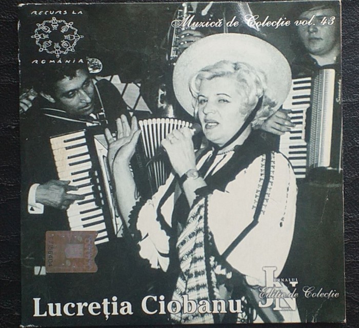 CD Lucretia Ciobanu Muzica de Colectie Jurnalul National nr. 43 populara