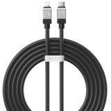 Cablu de date usb-c la lightning incarcare rapida, 20w, 2m baseus coolplay black