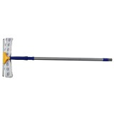 Racleta pentru geamuri Neco 300 mm cu maner telescopic 120 cm si laveta