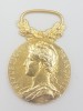 Medalie vintage din argint aurit Ministerul muncii Franta 1985, Europa