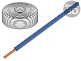 Cablu s&acirc;rmă Cu PVC albastru 0,2mm2 10m 60V