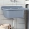 vidaXL Chiuvetă lavoar pentru montare pe perete gri 60x40x28 cm rășină 4002798