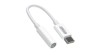 Joyroom Adaptor audio mini jack de 3,5 mm la USB-C, alb (SH-C1)