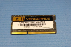 DDR3 RAM laptop memorie VENGEANCE CORSAIR 4GB 2RX8 PC3 12800 frecventa 1600 Mhz foto