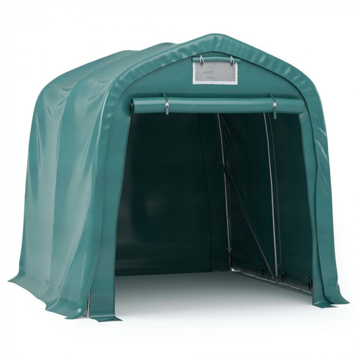 Cort de garaj, verde, 1,6 x 2,4 m, PVC GartenMobel Dekor