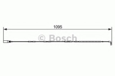 Senzor de avertizare,uzura placute de frana BMW Seria 3 Cupe (E92) (2006 - 2013) BOSCH 1 987 473 069 foto