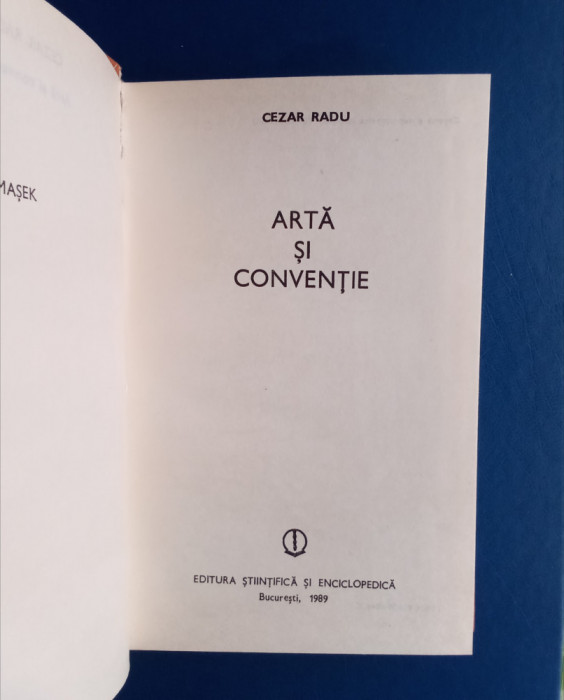 Artă și convenție - Cezar Radu