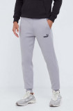 Cumpara ieftin Puma pantaloni de trening bărbați, culoarea gri, uni 586715