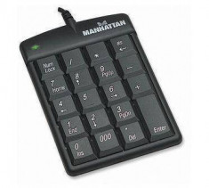 Tastatura Manhattan Numeric USB Black foto