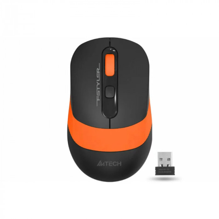 MOUSE A4TECH gaming wireless optic 2000 dpi negru / portocaliu FG10 Orange