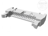 Conector IDC soclu tată 26 pini drept cu ejector lung THT