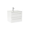 Dulap inferior Vario Clam 60 cu lavoar alb-alb