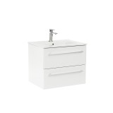 Dulap inferior Vario Clam 60 cu lavoar alb-alb