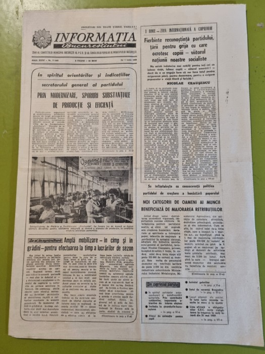 informatia bucurestiului 1 iunie 1989-satul vacanta bragatiru,steaua-fc arges6-0