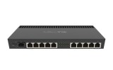 Cumpara ieftin Router 10 x Gigabit, 1 x SFP+ 10Gbps, 1 x PoE, RouterOS L5, 1U - Mikrotik RB4011iGS+RM