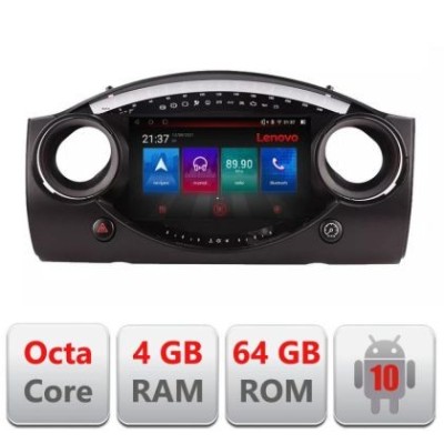 Navigatie Mini intre anii 2004-2006 Android radio gps internet Octa Core 4+64 LTE Kit-mini-03+EDT-E509-PRO CarStore Technology foto