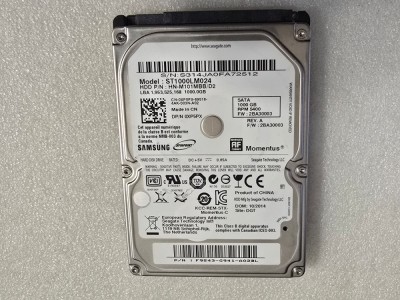 Hard Disk Laptop Seagate Momentus Thin ST1000LM024, 1TB, 5400rpm, 8MB, SATA 2 foto
