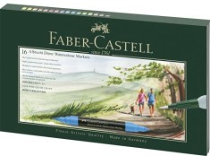 Cutie cadou 16 markere solubile Faber-Castell a.durer + accesorii foto