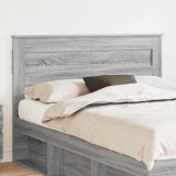 vidaXL Tăblie cap cu headboard Gri Sonoma 140 cm Lemn compozit 888114