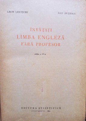 Leon Levitchi - Invatati limba engleza fara profesor (1964) foto