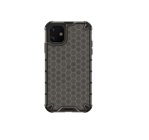 Husa APPLE iPhone 11 - Gel TPU Honeycomb Armor (Negru)