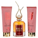 Cumpara ieftin Set Cadou Rose De Soleil, Riiffs, apa de parfum 100 ml + gel de dus 100 ml + lotiune de corp 100 ml, femei