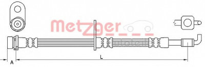 Conducta / cablu frana FORD FIESTA VI (2008 - 2016) METZGER 4111332 foto