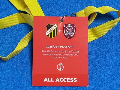 Acreditare meci fotbal BK HACKEN - CFR 1907 CLUJ (21.08.2025) foto