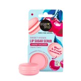 Scrub de buze Cherry Macaron, 10ml, Organic Shop