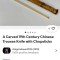 Set vintage chinezesc cutit si bete sec. XIX