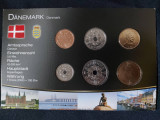 Seria completata monede - Danemarca 2007-2013 , 6 monede UNC, Europa